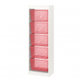 TROFAST plaukts/skapis un kastes, 46x30x145 cm