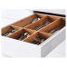 METOD/MAXIMERA ak 4 front/2 mad/3 central shtl, balts/Bodbyn natural white