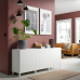 BESTÅ, skapis 180x42x74 cm balts/Sutterviken/Kabbarp balts
