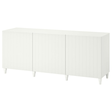 BESTÅ, skapis 180x42x74 cm balts/Sutterviken/Kabbarp balts