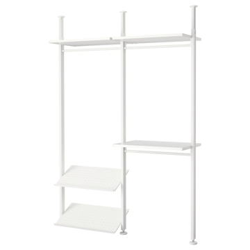 ELVARLI 2 daļas, balts, 175x51x222-350 cm