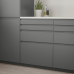 VOXTORP atvilktnes priekšējais panelis 40x20 cm tumši pelēks