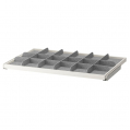 KOMPLEMENT izvelkamā pamatne ar separatoru 96,5x56,3x6,3 cm balts/gaiši pelēks