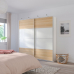 MEHAMN, IKEA 75x201 cm balti beicēts ozola efekts/balts
