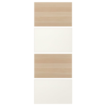 MEHAMN, IKEA 75x201 cm balti beicēts ozola efekts/balts