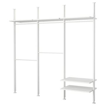ELVARLI 3 sekciju, balts, 258x51x222-350 cm