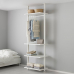 ELVARLI 1 sekcija, balta, 92x51x222-350 cm