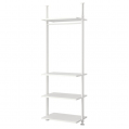 ELVARLI 1 sekcija, balta, 92x51x222-350 cm