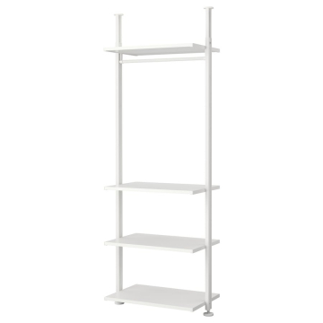 ELVARLI 1 sekcija, balta, 92x51x222-350 cm