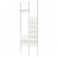 ELVARLI 2 daļas, balts, 95x36x222-350 cm