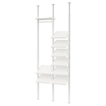 ELVARLI 2 daļas, balts, 95x36x222-350 cm